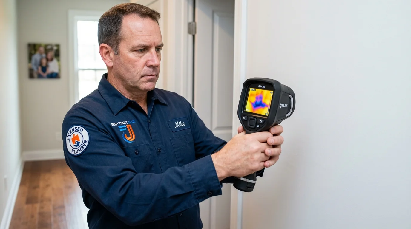 Thermal imaging leak detection by Johns Plumbing LLC in Randallstown